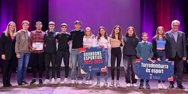 Cinc Atletes d’Altafulla reben un reconeixement en els Guardons Esportius 22-23 de Torredembarra