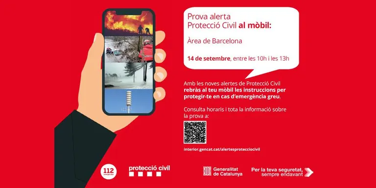 La prova d'alertes de Protecció Civil arriba al Maresme aquest dijous