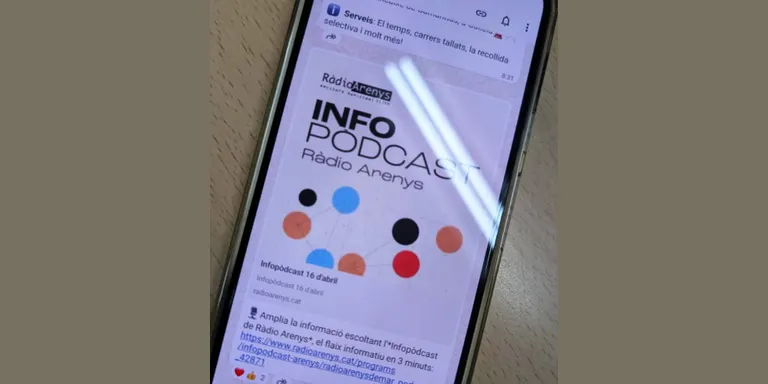 Ràdio Arenys estrena un pòdcast informatiu de 3 minuts i un canal de WhatsApp