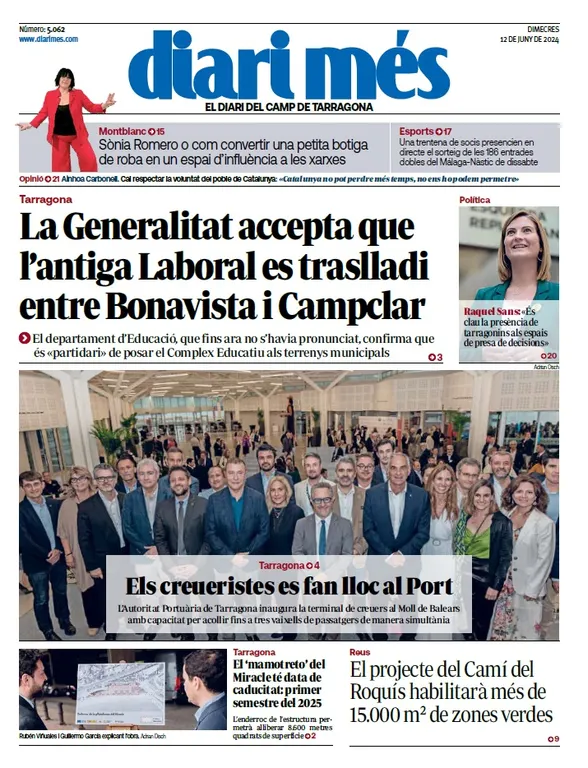 Cop d'ull als diaris d'aquest dimecres 12 de juny