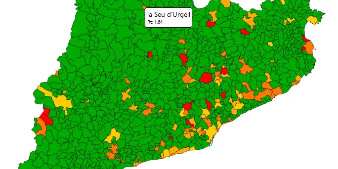 La incidència de la COVID-19 es manté baixa a la Seu d'Urgell tot i el repunt de la velocitat de transmissió