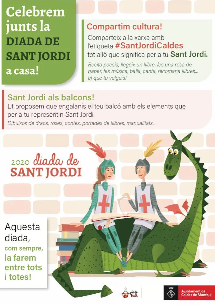 Sant Jordi 2020 a Caldes