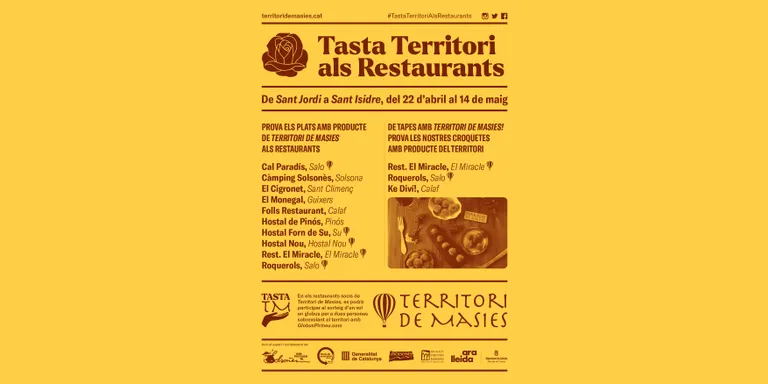 Torna la campanya "Tasta Territori" ampliada a la restauració de la zona