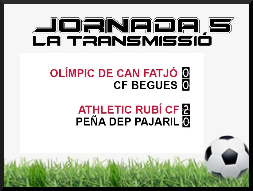 A PEU DE CAMP - JORNADA 5 dijous
