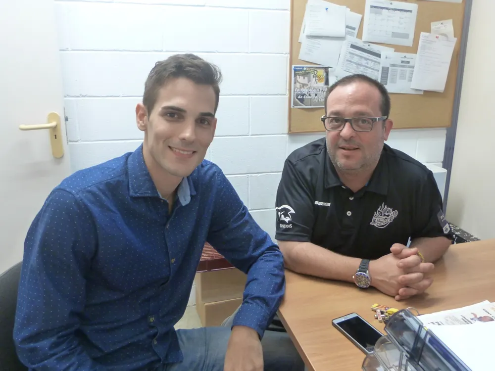 Albert Margarit (esquerra) i Jordi Fontanals van explicar els canvis al club a les instal·lacions d