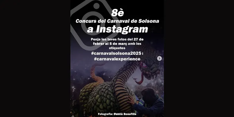 Convoquen el 8è Concurs del Carnaval de Solsona a Instagram