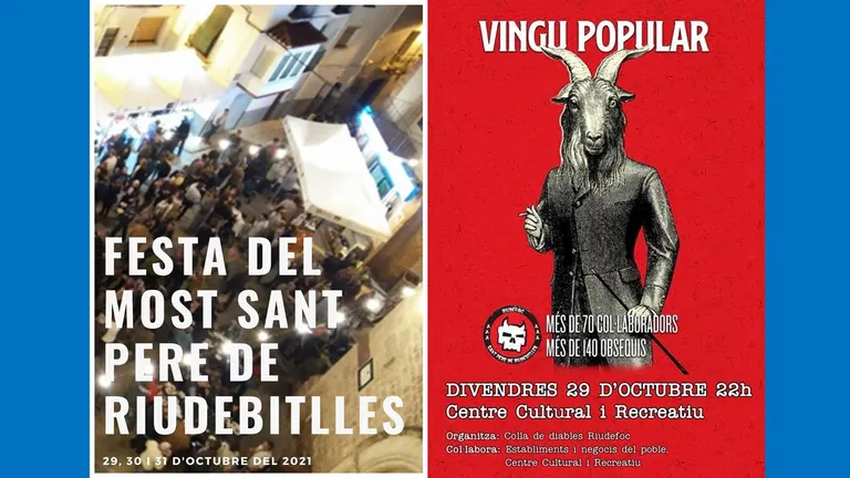 Els DIABLES a SOM SANT PERE i la Festa del Ball del Most 2.021 a Sant Pere de Riudebitlles.