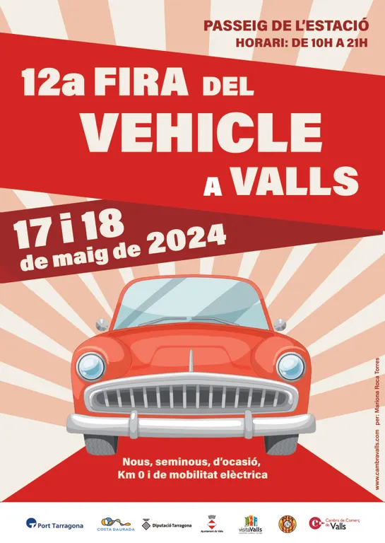 Valls prepara la 12a edició de la Fira del vehicle