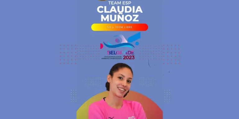 La calderina Clàudia Muñoz debuta en un europeu júnior de natació