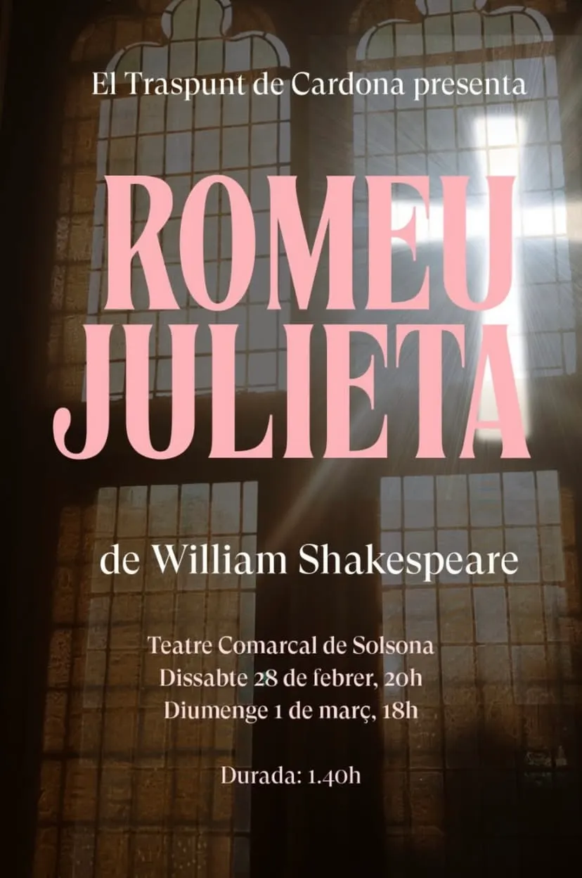 El Traspunt de Cardona porta aquest cap de setmana al Teatre Comarcal de Solsona una nova versió del clàssic 'Romeu i Julieta'