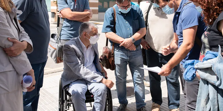 L’Ajuntament de Torrefarrera signa l’acta de replanteig i inici d'obres de la biblioteca municipal de Torrefarrera, aturades a causa de la crisi sanitària per la COVID-19