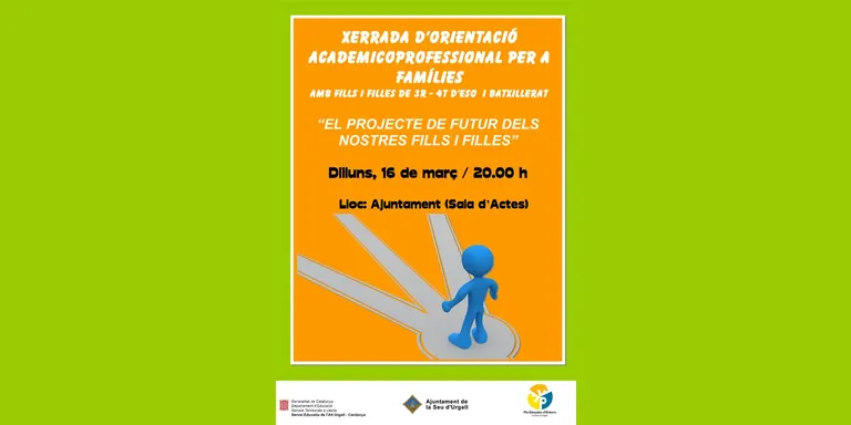 Xerrada d'orientació acadèmica i professional per a les famílies de la Seu