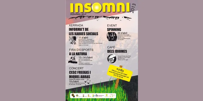 Xarxes socials, esports, música i idiomes, a la programació d'Insomni de l'Alt Urgell