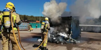 L’incendi en una empresa de tractament d’olis residuals a Alcover activa el PLASEQTA