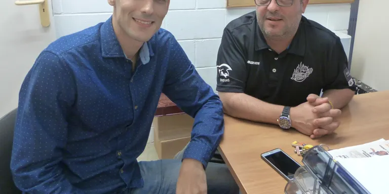 Albert Margarit i Jordi Fontanals expliquen el canvi a l'HCR Cent Patins