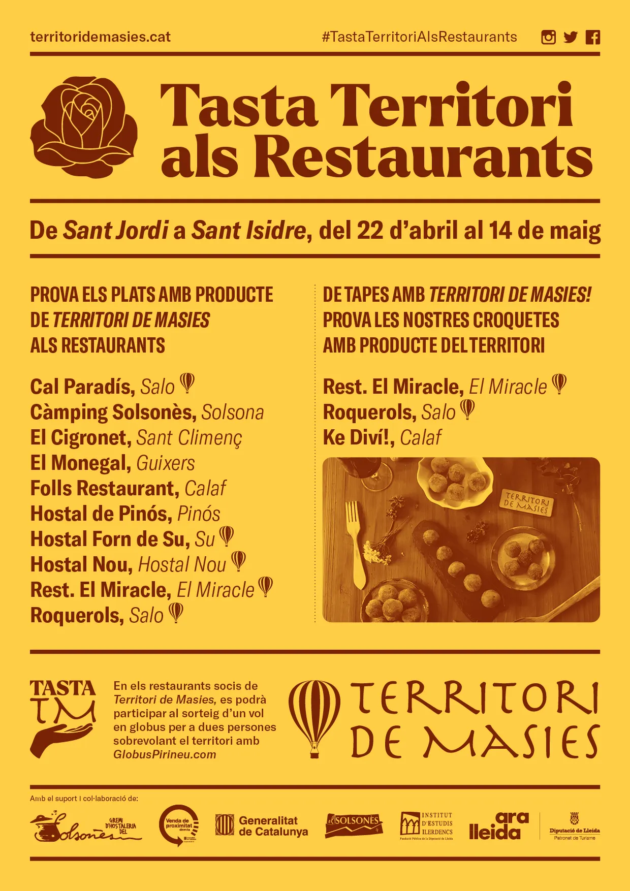 <strong>Torna la campanya "Tasta Territori" ampliada a la restauració de la zona</strong>