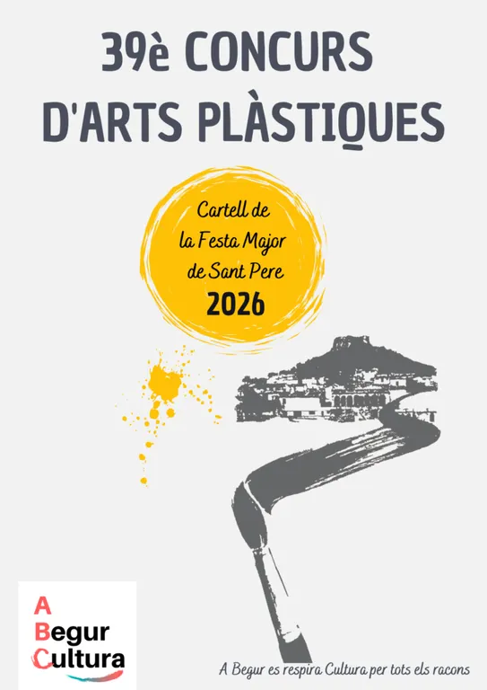 Begur busca el cartell de la Festa Major de Sant Pere 2026 amb el 39è Concurs d’Arts Plàstiques