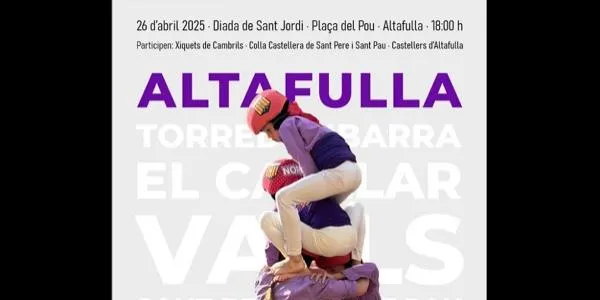 Els Castellers d’Altafulla celebren aquest dissabte la diada de Sant Jordi