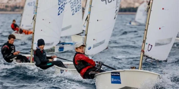 El regatista de la classe Optimist, Marc Miquel, va ser el millor arenyenc classificat al Trofeu Ciutat de Palma