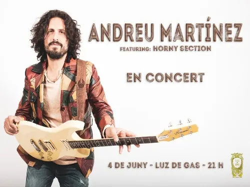 Us convidem al concert del cantautor Andreu Martínez a Luz de Gas