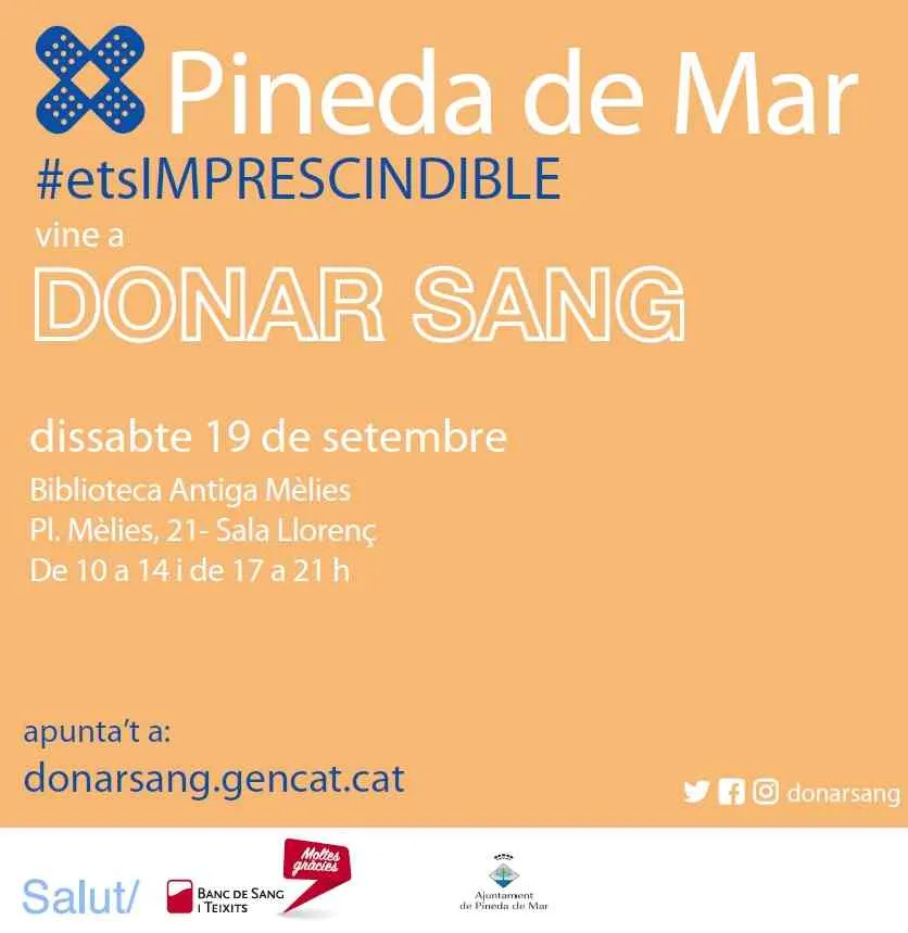 Campanya de donació de sang a Pineda