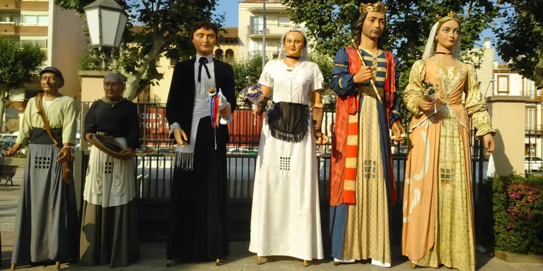 La família gegantera no pot faltar per Festa Major