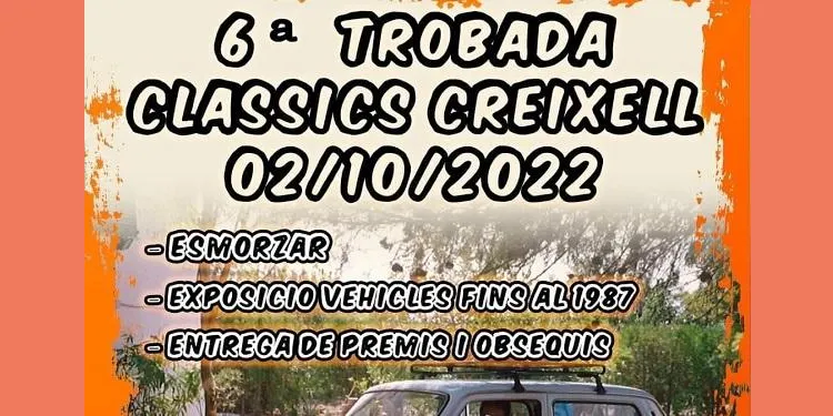 Creixell celebrarà la VI Trobada de Vehicles Clàssics el diumenge 2 d'octubre
