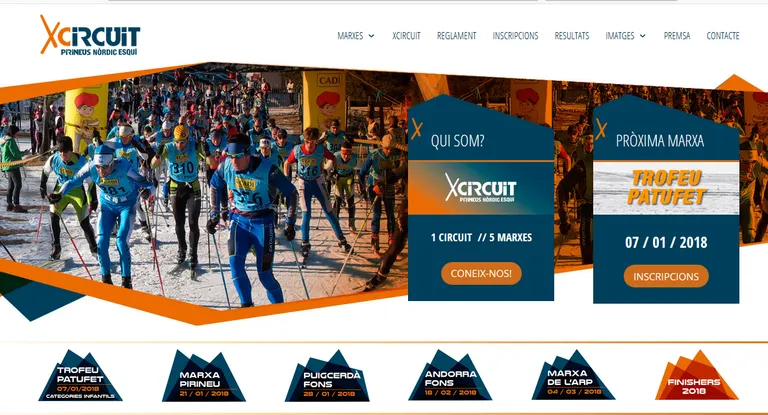 El Pirineu estrena la lliga de marxes d'esquí nòrdic XCircuit