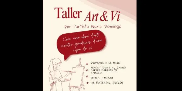 El Cercle Artístic d’Altafulla proposa la ciutadania a experimentar amb la pintura mentre es fa un tast de vi