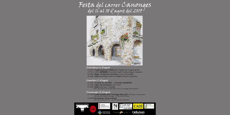 Tot a punt per a la Festa del Carrer dels Canonges