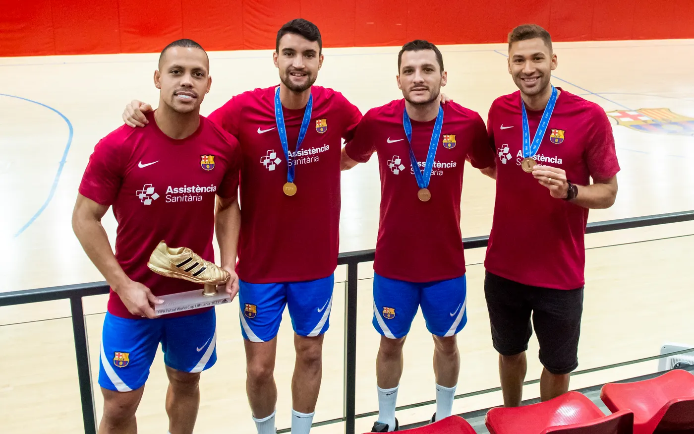 Els mundialistes internacionals del futsal es reincorporen amb el Barça