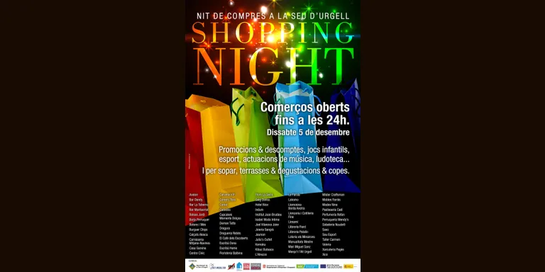 Torna la Shopping Night a la Seu amb comerços oberts fins a la mitjanit