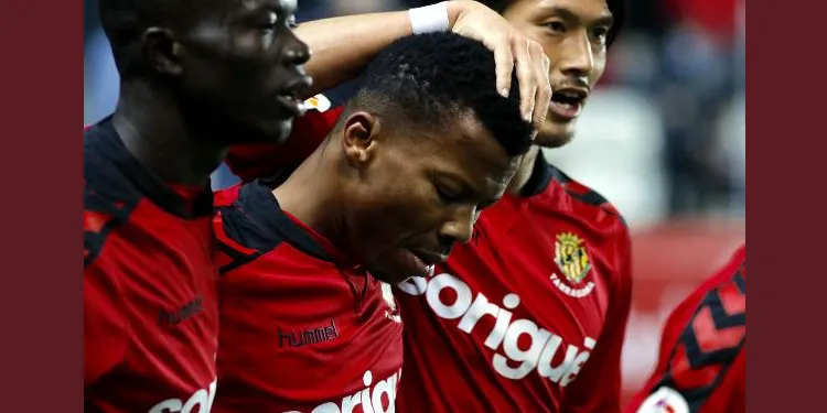 El Nàstic abandona l’últim lloc de la Liga 123 després de vèncer el Cádiz amb gol d’Ike Uche