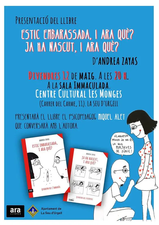 Andrea Zayas presenta a la Seu els seus quaderns sobre l'embaràs i el postpart