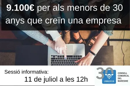 Acte informatiu aquest dimecres al Consell Comarcal d'ajuts a joves emprenedors