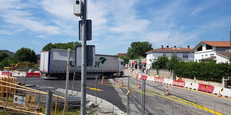 Posat en marxa el desviament entre la carretera C-35 i la GI-552, a Riells i Viabrea