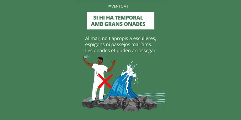 S'activen alertes per temporal de mar, vent i pluja
