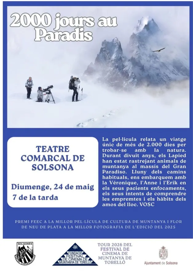 El Centre Excursionista del Solsonès proposa una caminada i cinema de muntanya per aquest diumenge