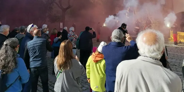 Àudio de la retransmissió de l’encesa de torres, talaies i talaiots de la Mediterrània pels drets humans