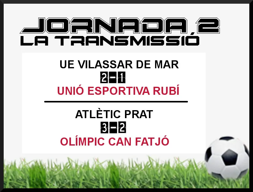 A PEU DE CAMP - JORNADA 2 - OLÍMPIC CAN FATJÓ - UE RUBÍ