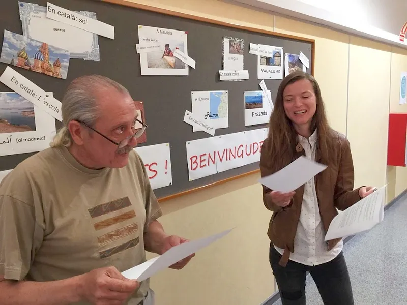 Una de les activitats dels cursos de català / foto: Facebook CNL Rubí i Terrassa