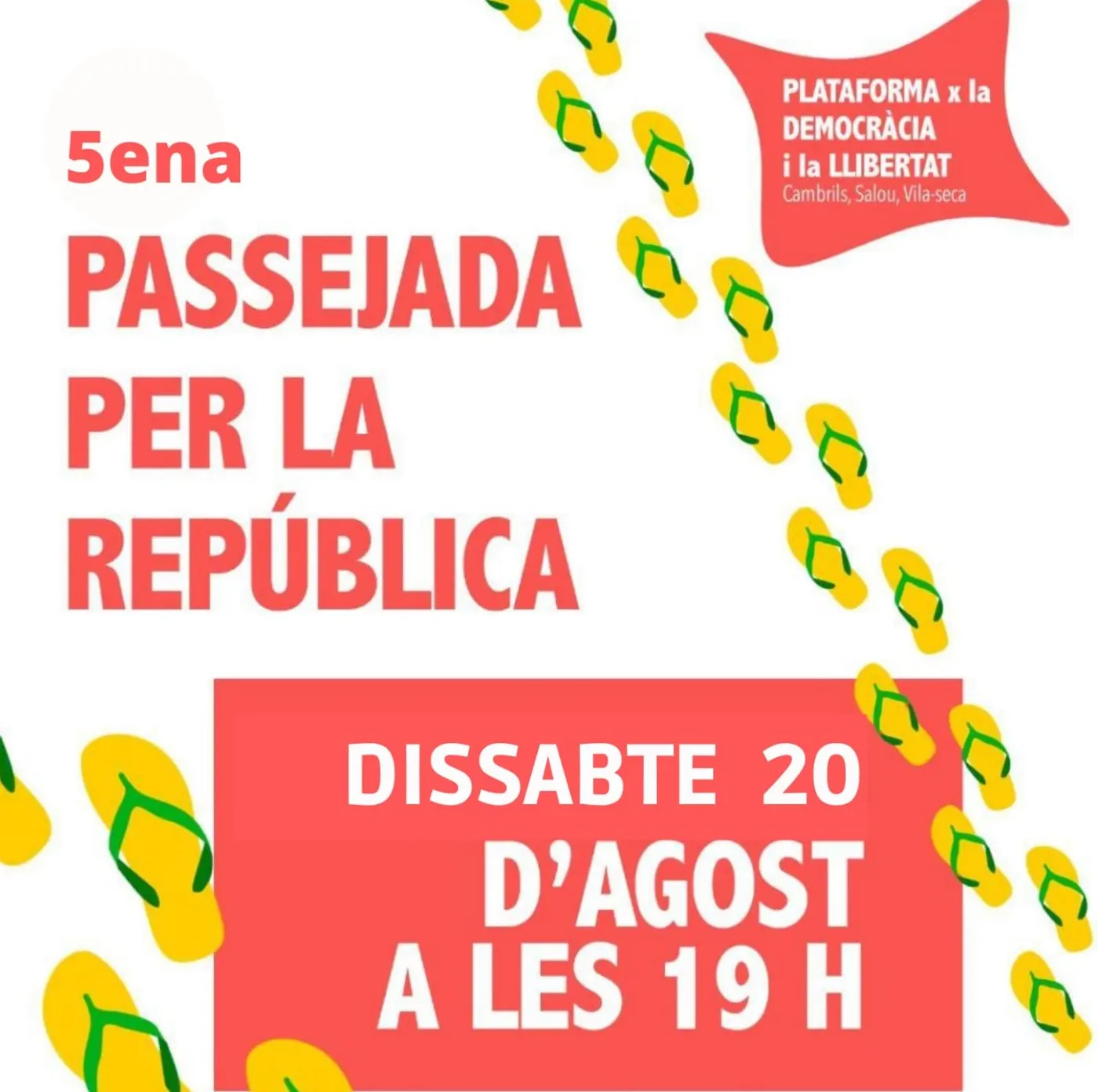 Cambrils tindrà representació a la passejada per la República de Salou 