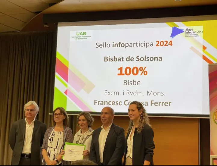 El Bisbat de Solsona obté la màxima puntuació en la qualitat i transparència de la seva pàgina web