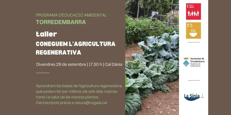 Taller sobre agricultura regenerativa a Torredembarra el 29 de setembre