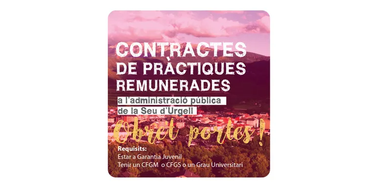 Nou programa a l'Alt Urgell per a la contractació en pràctiques de joves titulats