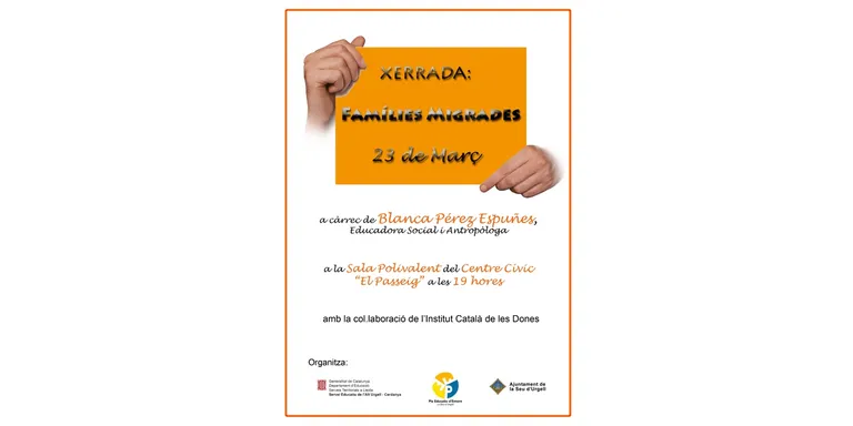El Pla Educatiu organitza una xerrada sobre famílies migrades