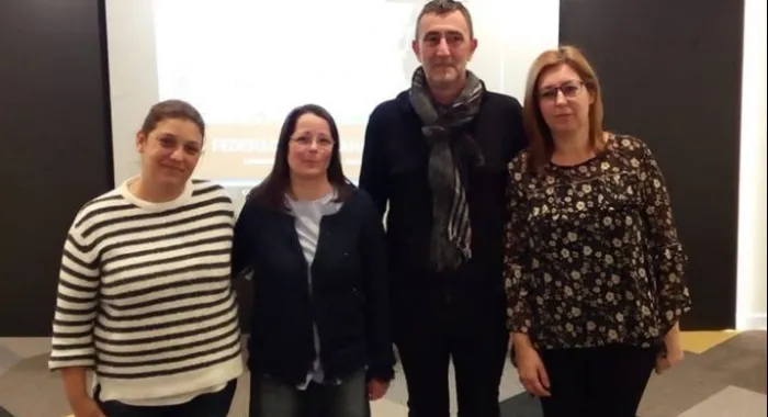 Neus Payerol (a la dreta) amb la resta de membres de la nova junta (foto: Junts Autisme)