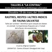 Demà dissabte es fa un taller de natura a la Central de Can Jalpí