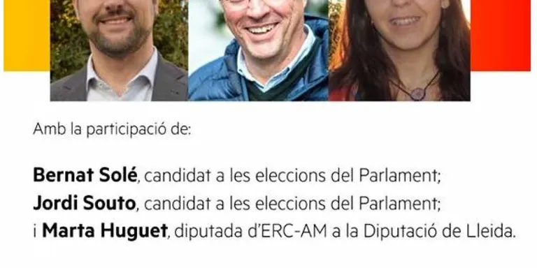 Acte de campanya d'ERC a Agramunt