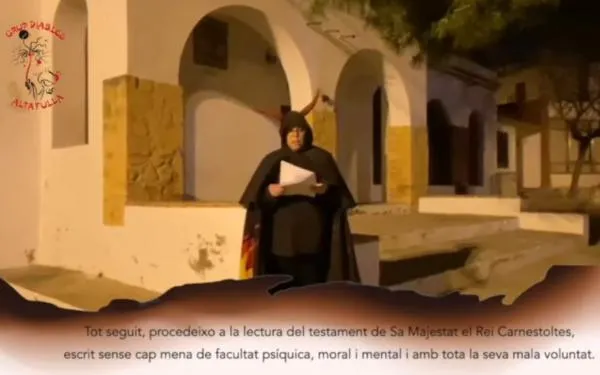 El Rei Carnestoltes s'acomiada d'Altafulla amb un testament ple d'ironia